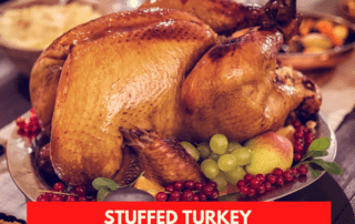 Stuffed Turkey Turkey, Stuffing with Foie Gras, Duck breast, Chicken liver, Duck confit, Fig in Porto.
