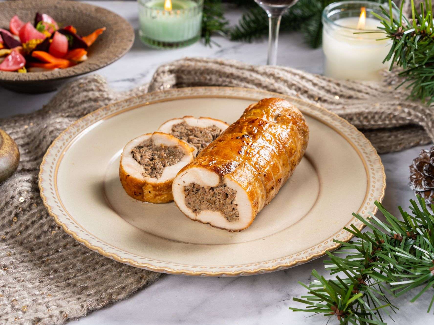 Pre-Cooked Frozen Ballotine Turkey Breast