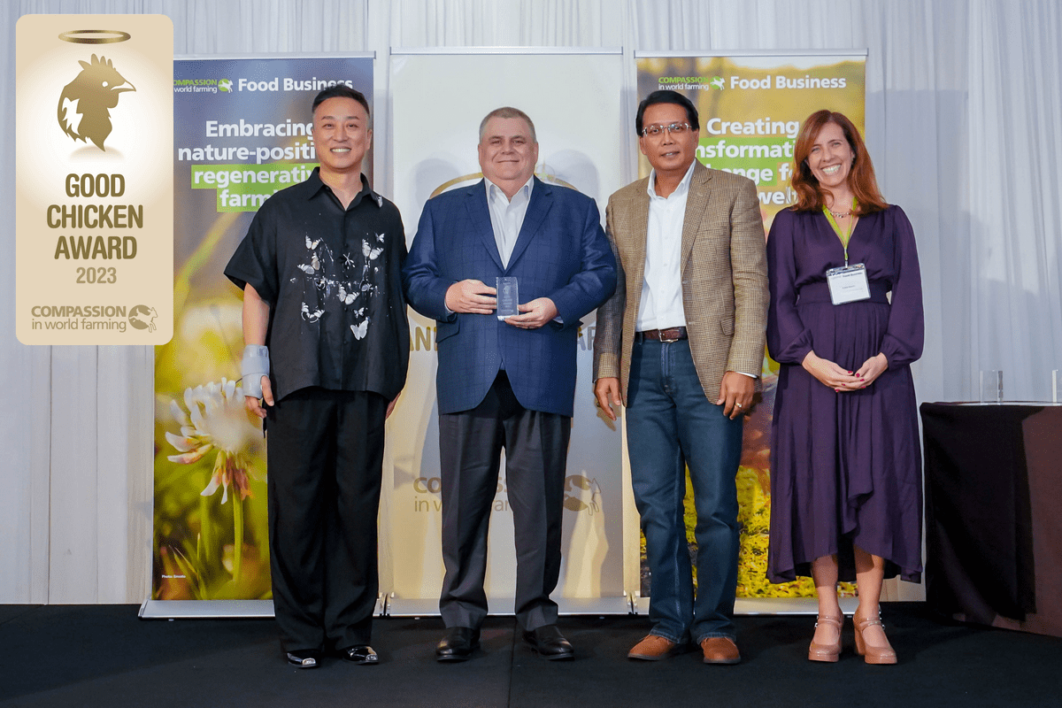 Klong Phai Farm Receives Prestigious GOOD CHICKEN AWARD at the 2023 CIWF Asia Good Farm Animal Welfare Awards Ceremony